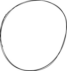 Hand drawn highlighter circle clip art