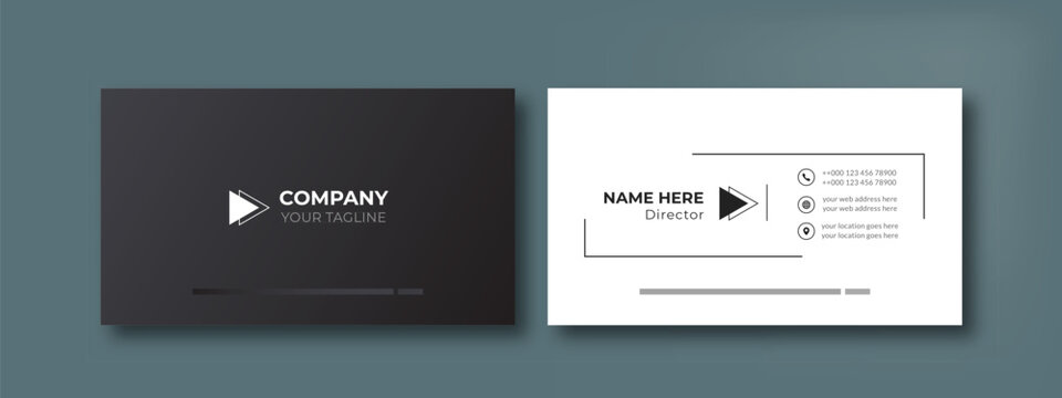 business card templates double-sided corporate. clean business cards with simple, modern, creative minimal horizontal and vertical layouts stylish unique custom business card designs. 