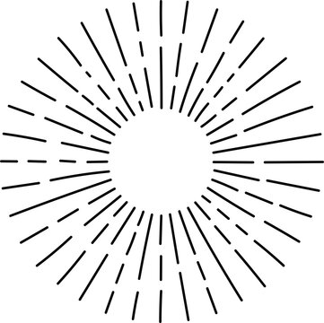 recommend clip art: Hand drawn sun rays clip art