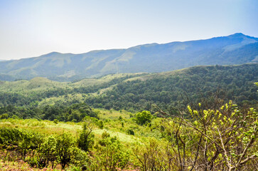 Fototapeta na wymiar Kuduremukh mountains