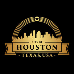 Houston, Texas logo. Vector and illustration