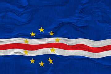 National flag of Cape Verde. Background  with flag  of Cape Verde.