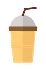 coffee pot with straw