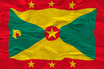 Fototapeta premium National flag of Grenada. Background with flag of Grenada.