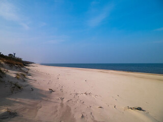 Baltic sea coast at sunny day.