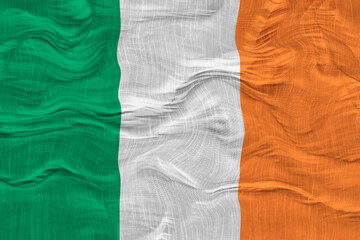 National flag of Ireland. Background  with flag  of Ireland