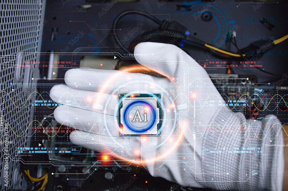 Poster the concept of developing an artificial intelligence system that can interact with humans and be use