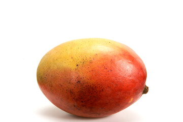 fresh mango, ripe mango fruit isolated on white background with space for text
