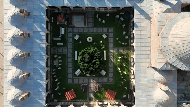 Renovated Selimiye Mosque Drone Video, Edirne Turkey