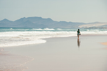 Fuerteventura Spain. September 14, 2022. Playa Cofete at the southern tip of Fuerteventura