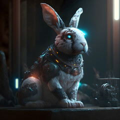 easter bunny with a bunny