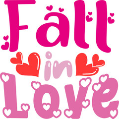 Fall in Love Typography