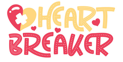 Heart Breaker Typography