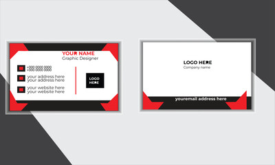Professional modern business card design.