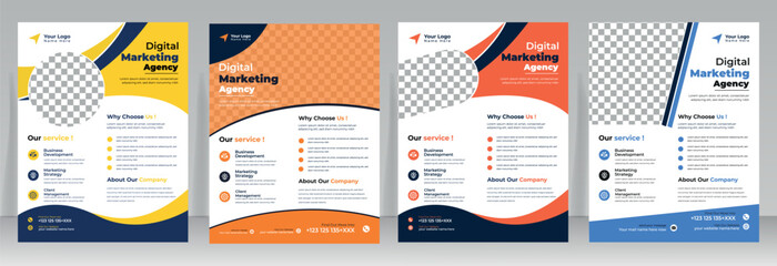 Corporate Business Flyer poster. poster flyer pamphlet brochure cover design layout. perfect for creative professional business