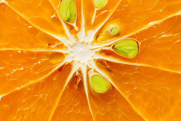 Macro orange texture,Slice of citrus fruit with backlit, abstract macro photography sicilian blood...