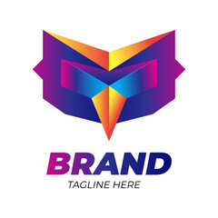 Face Bird Logo, Full Color
