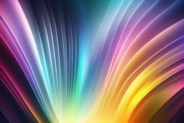 Obraz premium Holographic fantasy rainbow background, abstract fabulous pattern. AI generated.