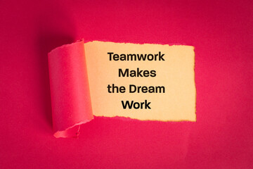 teamwork makes dream work, Creative teamwork, achievements, gaining experience, achieving a goal,...