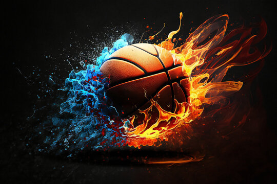 Basketball On Fire Wallpapers  Top Free Basketball On Fire Backgrounds   WallpaperAccess