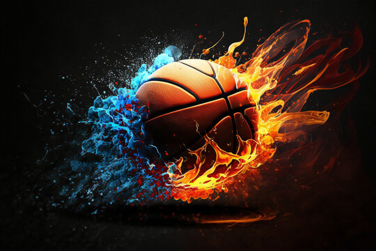 Basketball Fire Images – Browse 20,511 Stock Photos, Vectors, and