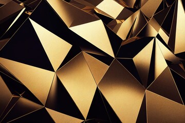 Elevate Your Design with This Dark Gold Abstract Background - Generative AI