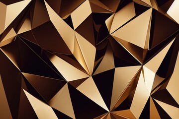 Create a Luxurious Look with This Dark Gold Abstract Background - Generative AI