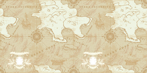 Fototapeta na wymiar the ancient nautical map of the sea routes