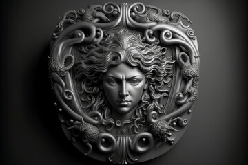 Scudo di Medusa. AI Generated