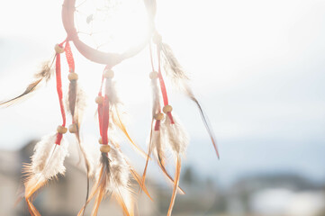 逆光とドリームキャッチャー