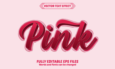Pink transparent editable text effect style. Sweet pink text effect. Beautiful pink text effect. Beautiful font design