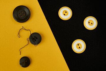 Abstract black and yellow background