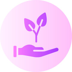 plant gradient icon