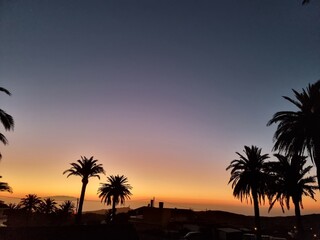 Obraz premium Atardecer en el paraíso