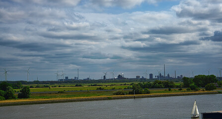 Stadt, Hintergrund, Wasser, Himmel