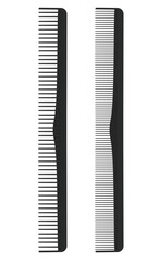 Black comb set. vector illustration