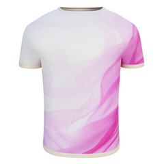 Front isolated 3d t-shirt with shadow gradients