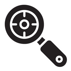 research glyph icon