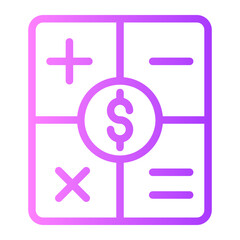 calculator gradient icon