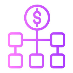 diagram gradient icon
