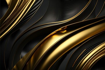 Black and gold abstract background texture ai