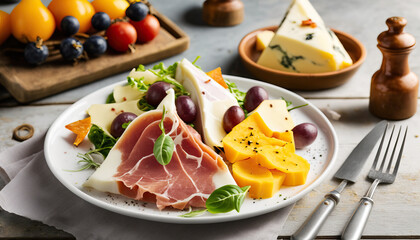 Prosciutto and Cheese