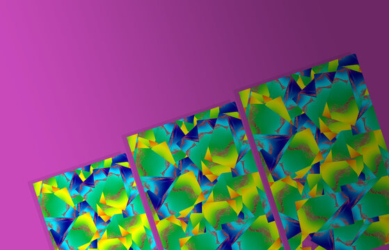 3d rendering creative gradient pattern colorful design futuristic illustration space for text