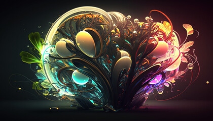 abstract music background illustration