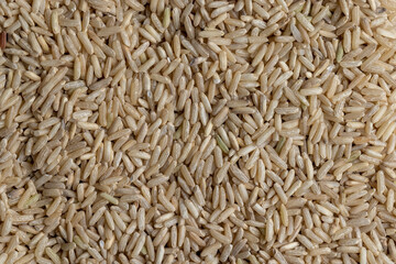 Natural brown rice for cooking healthy food