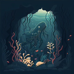 Deep Sea Monster Generative AI