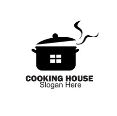 cooking house logo design concept