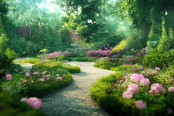 Obraz premium garden in spring