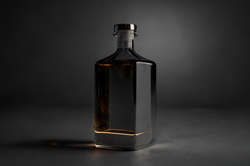 Bottle on background artificial ai illustration