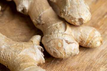Ginger root which is used for cooking in Asia